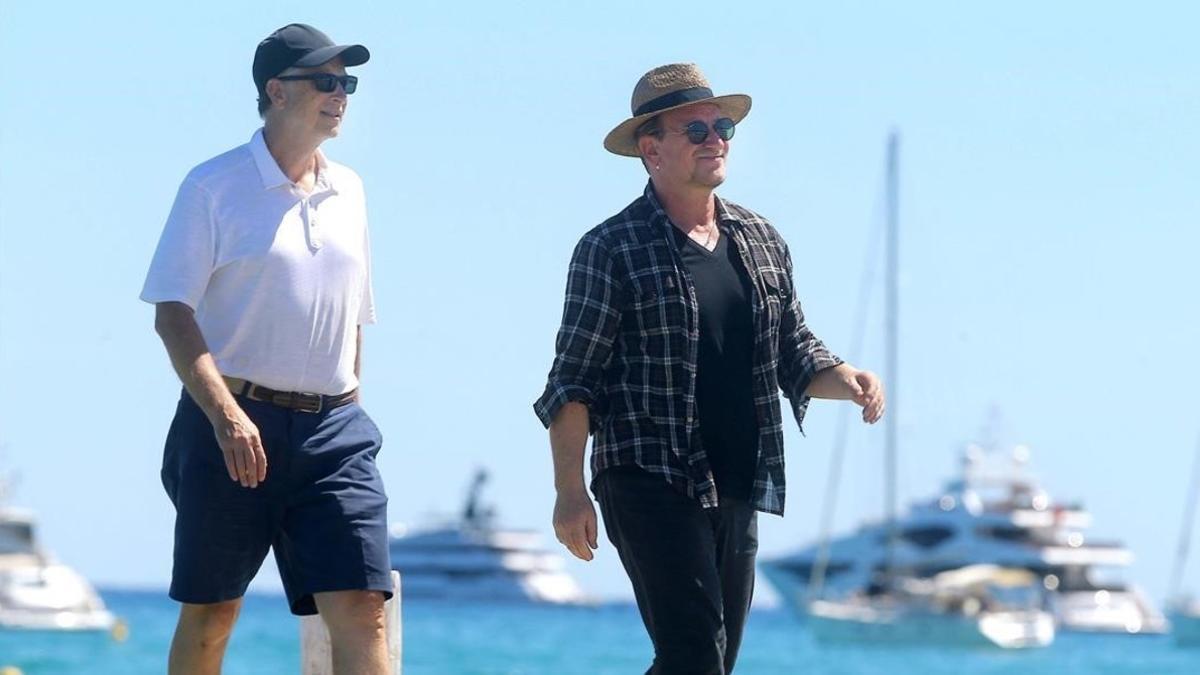 Bono y Bill Gates en Saint Tropez