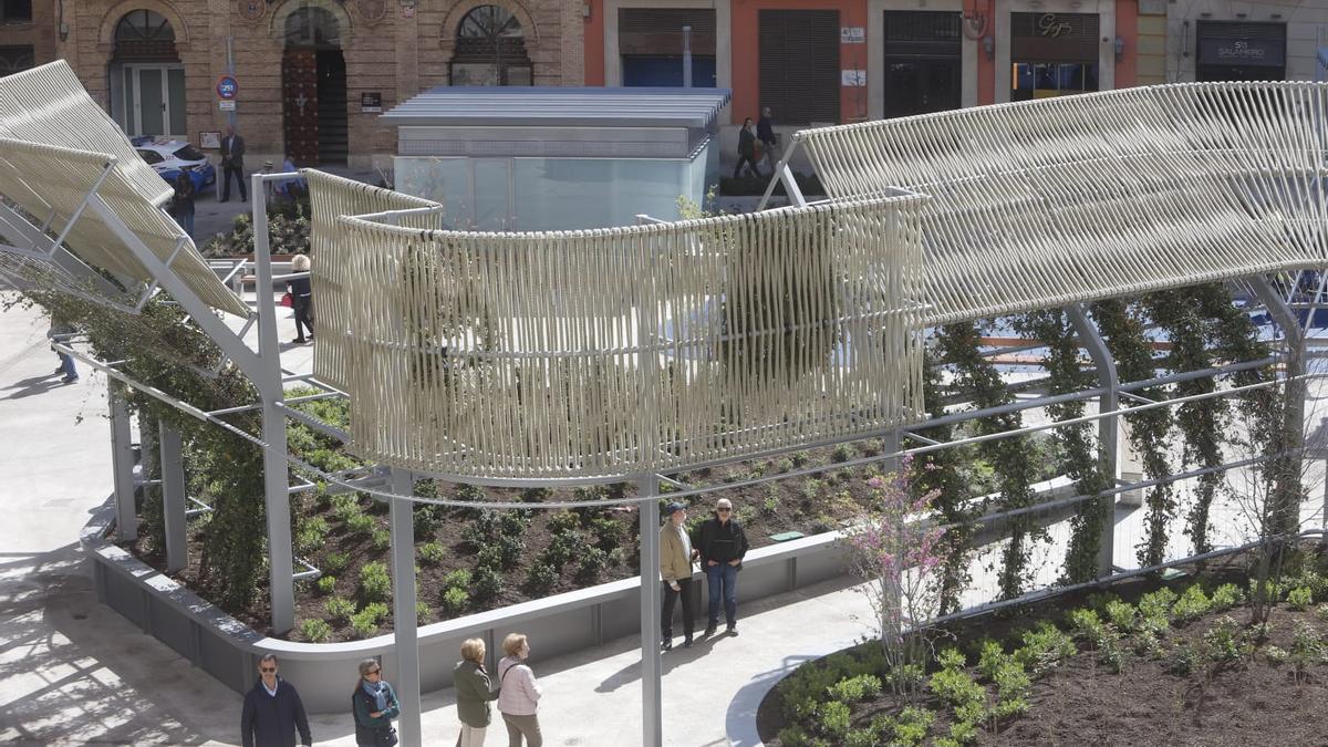 Inauguración de la renovada plaza Salamero de Zaragoza
