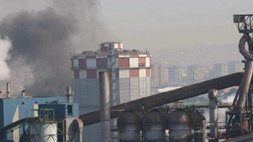 Instalaciones de Arcelor-Mittal en Veriña.