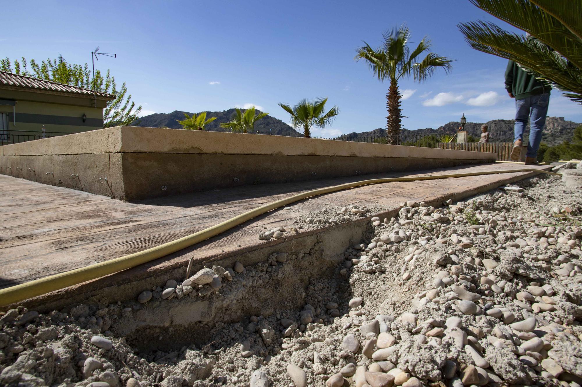 Los jabalíes destrozan parcelas de la urbanización Bixquert