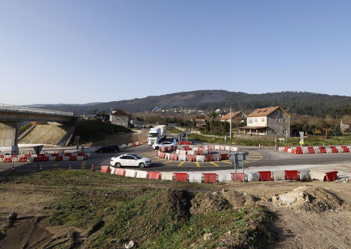 Obras en el nudo de Figueirido. | // G. SANTOS