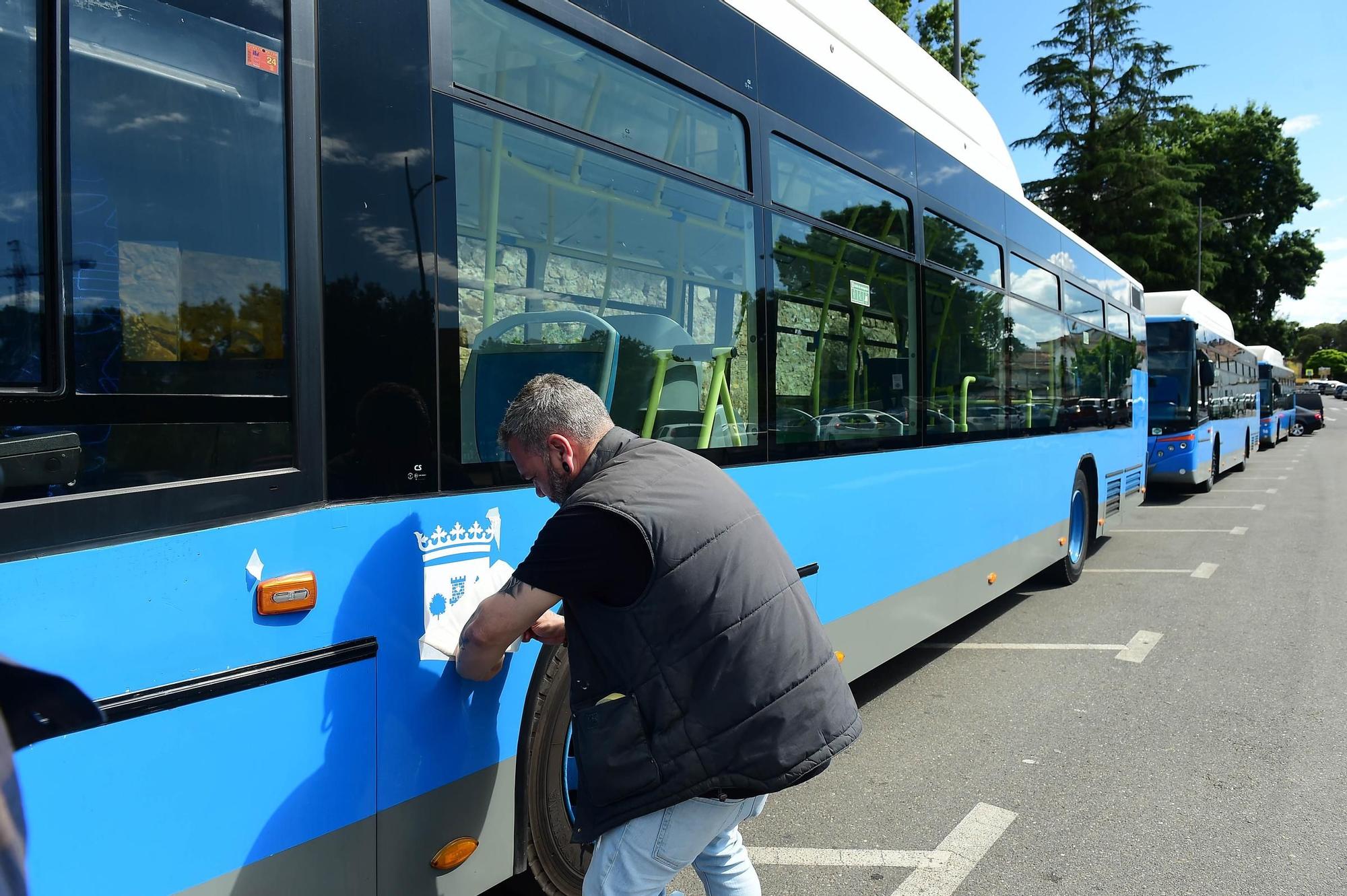 Así ha sido el estreno de los nuevos autobuses urbanos de Plasencia