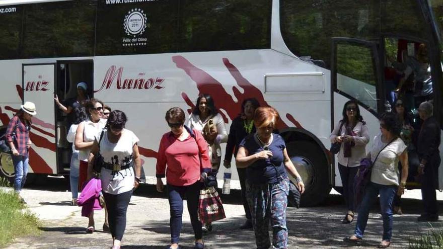 Llegada de las mujeres al Parque Natural.