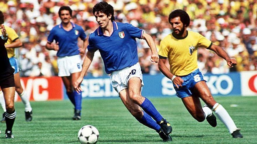 Rossi, contra Brasil als quarts de final d’Espanya ’82.