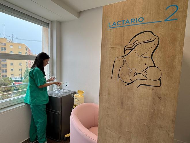 Sala de lactancia materna del Hospital de Alicante para las trabajadoras