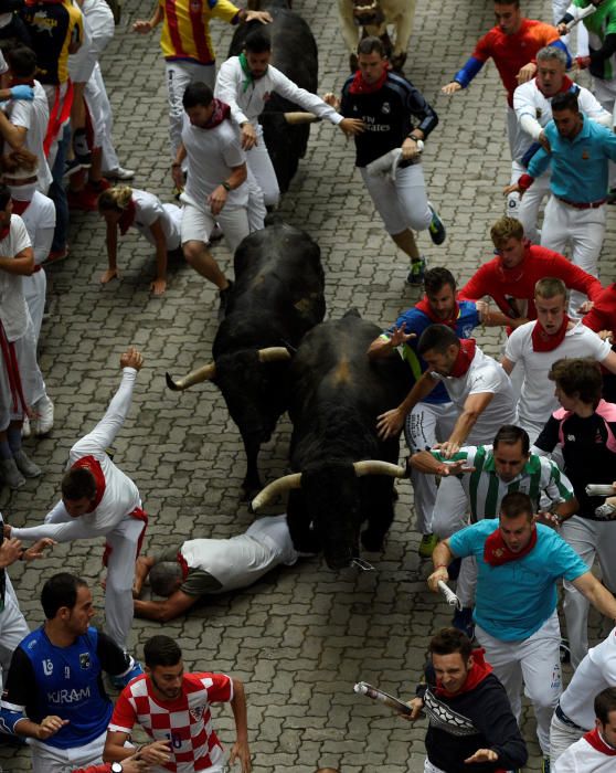 Quart encierro de San Fermín.