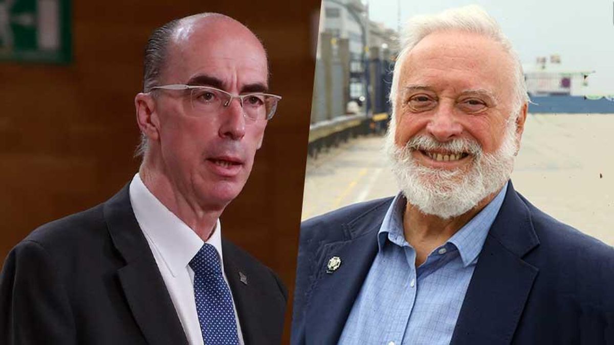 Jesús Vázquez Almuiña (izq.) y Enrique López Veiga (drch.).