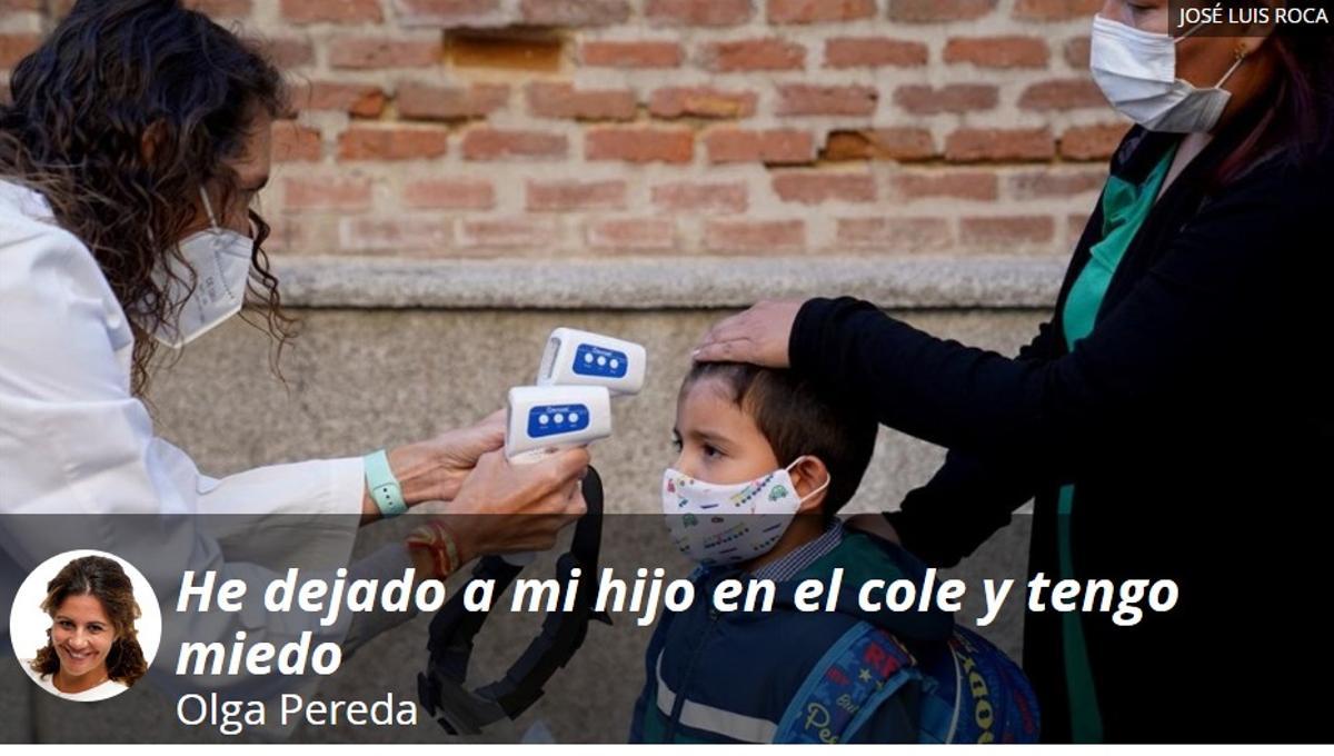 He deixat el meu fill al col·le i tinc por