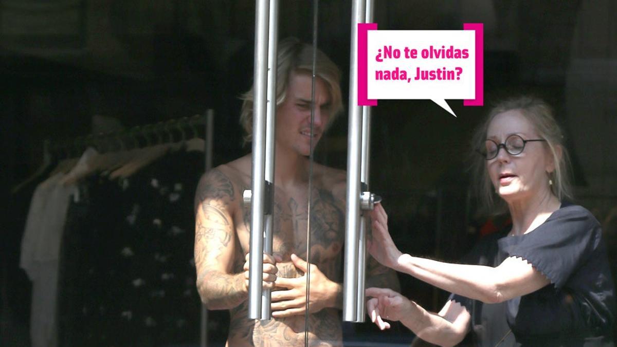 Justin Bieber hace topless en las calles de Nueva York