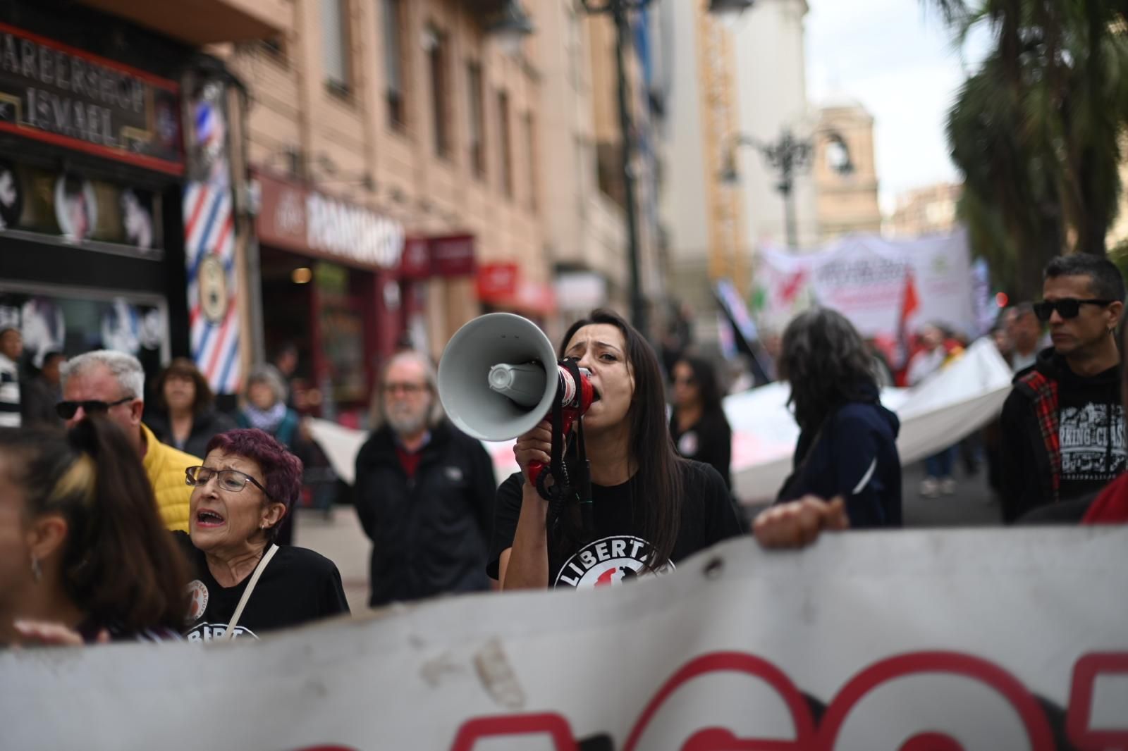 Manifestación en apoyo a los 6 de Zaragoza