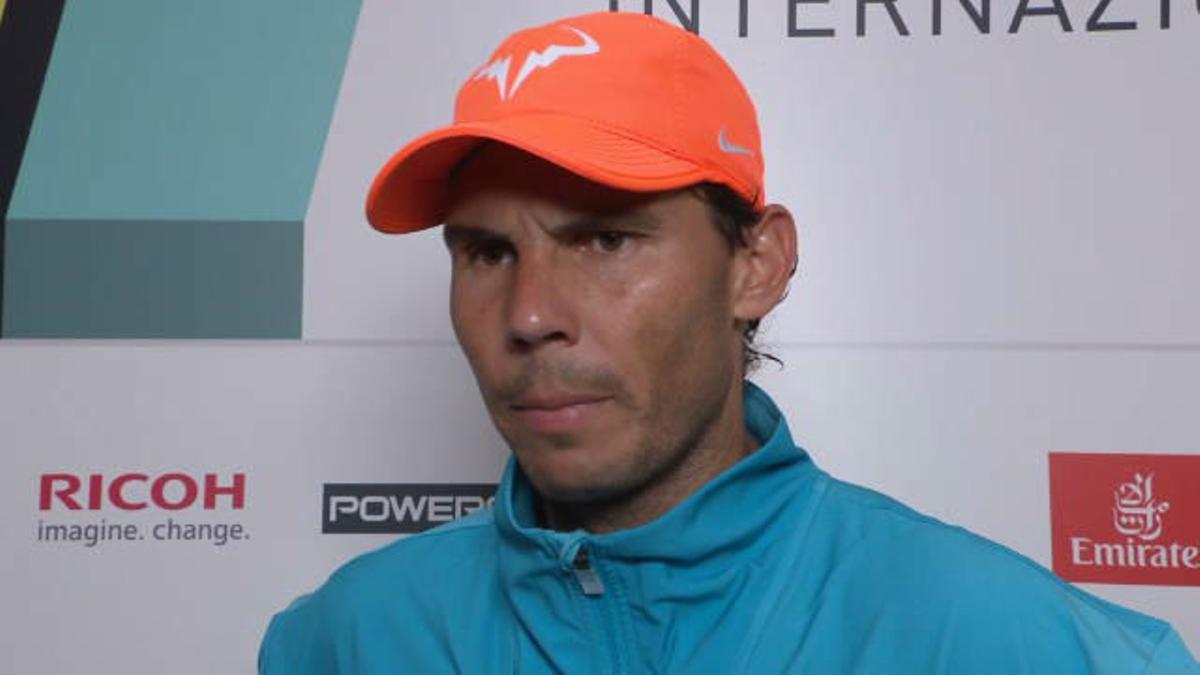 Nadal: "Estoy contento con la victoria"