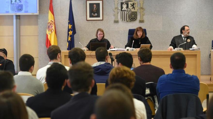 Imagen del juicio por las agresiones en Alsasua.