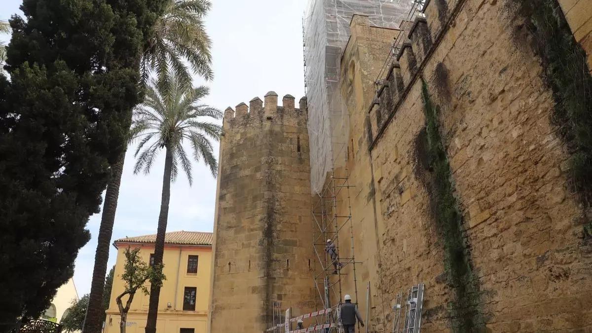 Obras en el Alcázar de Córdoba.