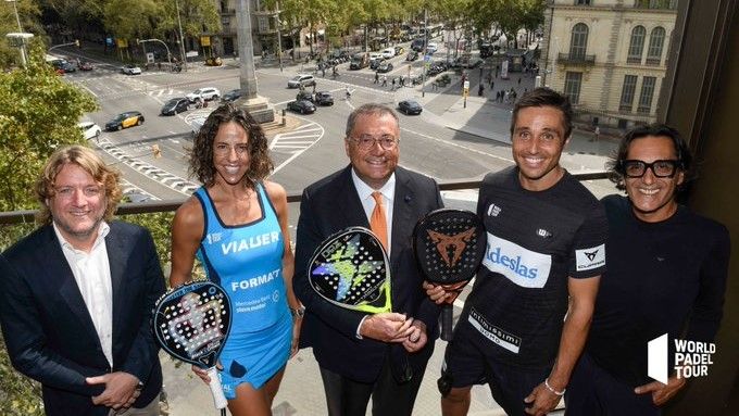 Presentación del Máster de Barcelona de pádel que tendrá lugar en el Palau Sant Jordi.