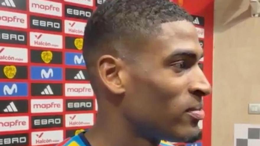 Las declaraciones de Mosquera tras debutar con España.