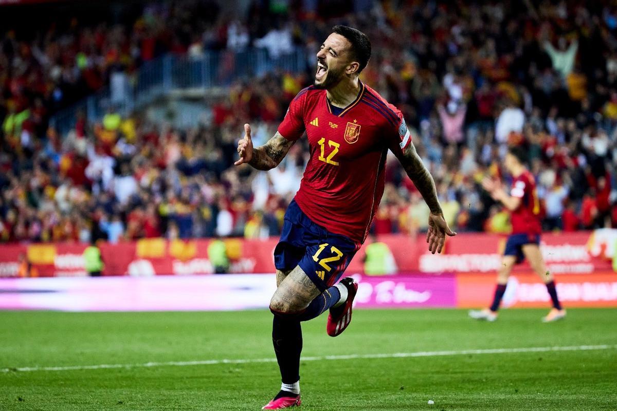 Joselu, debut con España.