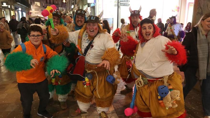 Varias personas disfrazadas durante el Carnaval del pasado año en el centro.