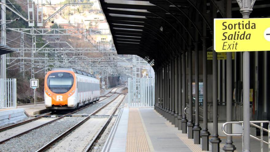 L&#039;estació de Renfe de Manresa, l&#039;11 de febrer, totalment aturada per l&#039;accident de Castellgalí