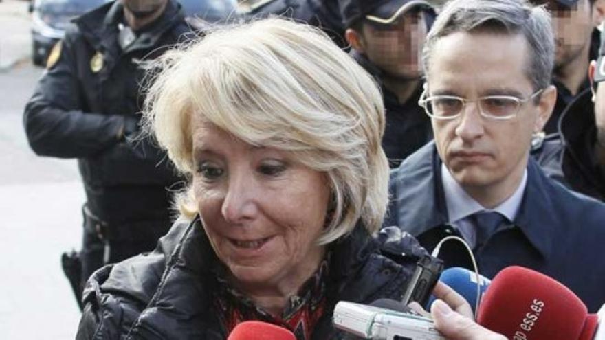 Esperanza Aguirre dispuesta a colaborar en el caso Gürtel