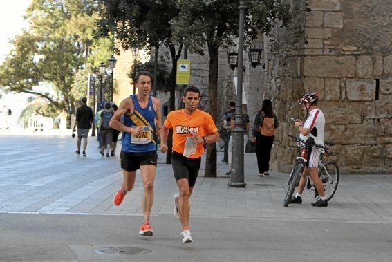 Auf der Strecke des Mallorca Marathons