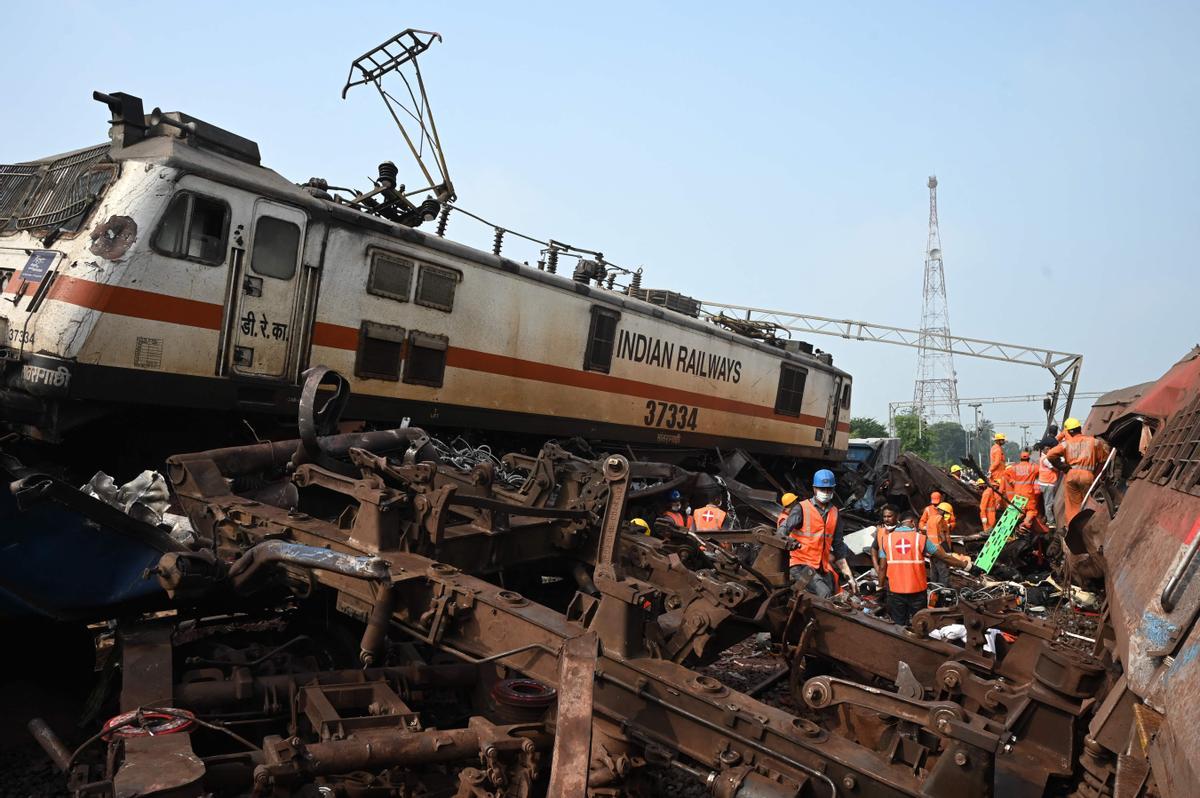 Accidente mortal de tren en la India