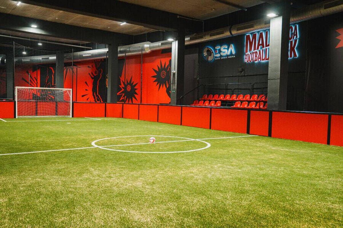 Las diferentes estaciones de juego del Mallorca Football Park.