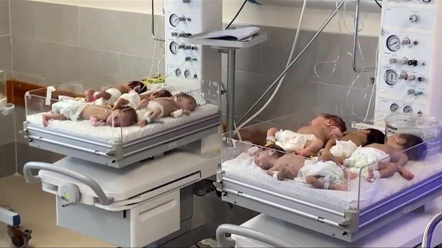 31 bebés prematuros rescatados de un hospital de Gaza serán trasladados a Egipto