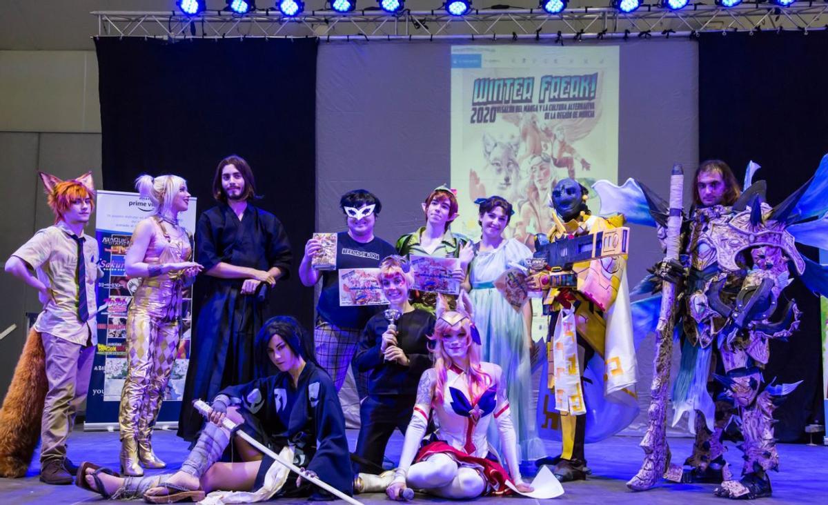 Los premiados en el concurso de ‘cosplay’.