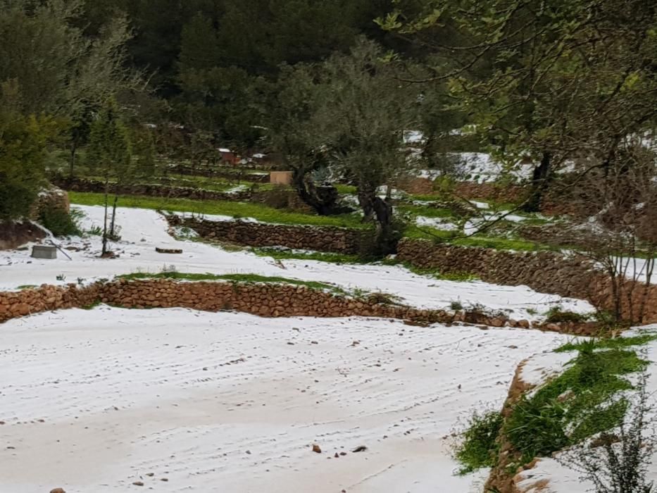 Nieve en Sant Miquel (Ibiza)