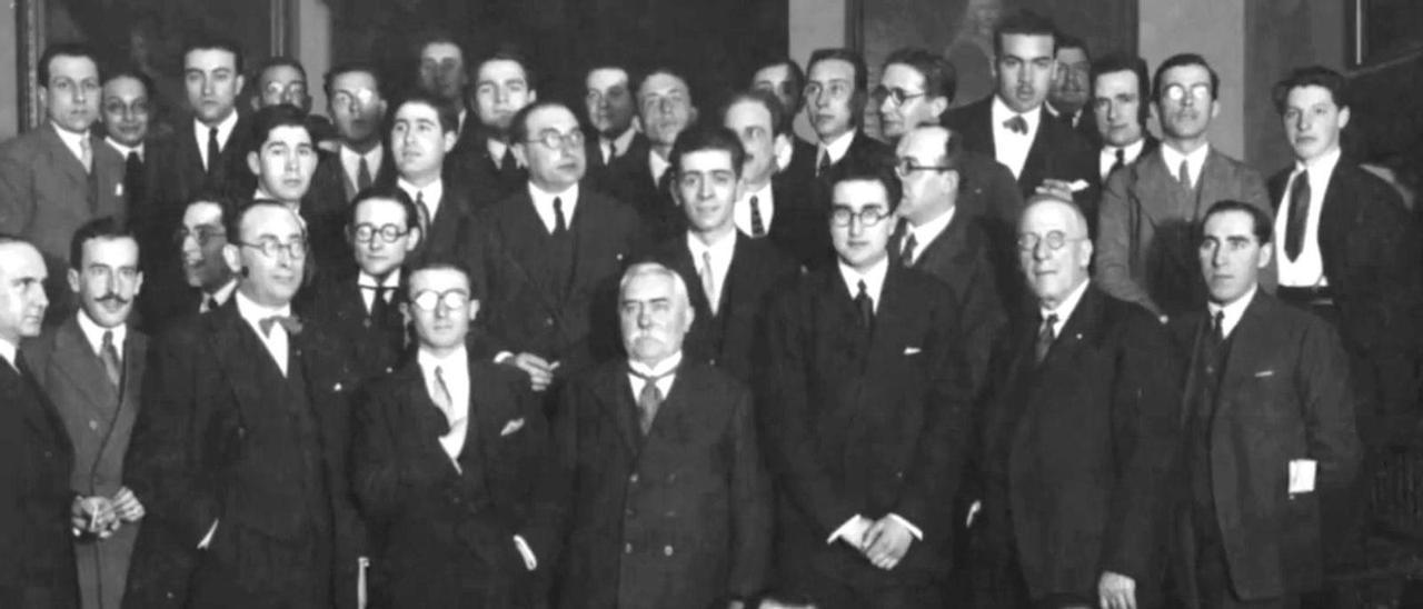 Reunión do Seminario de Estudos Galegos en 1926.