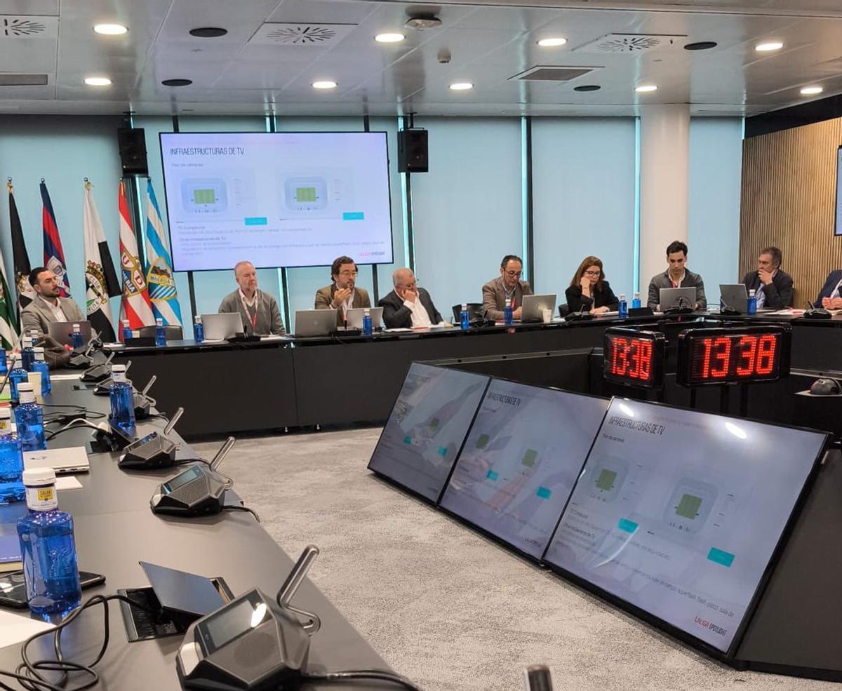Imagen de la reunión, en la sede de LaLiga. | ZCF