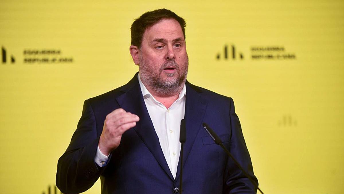 El líder d&#039;ERC, Oriol Junqueras.