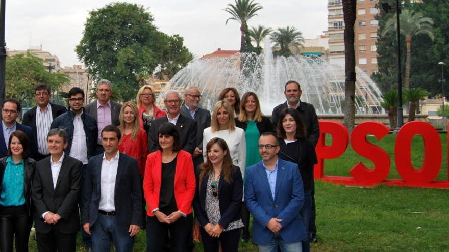 Foto de familia de las candidaturas del PSOE.