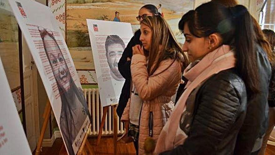 Mujeres desempleadas, en la presentación de la exposición en Casa Solita.