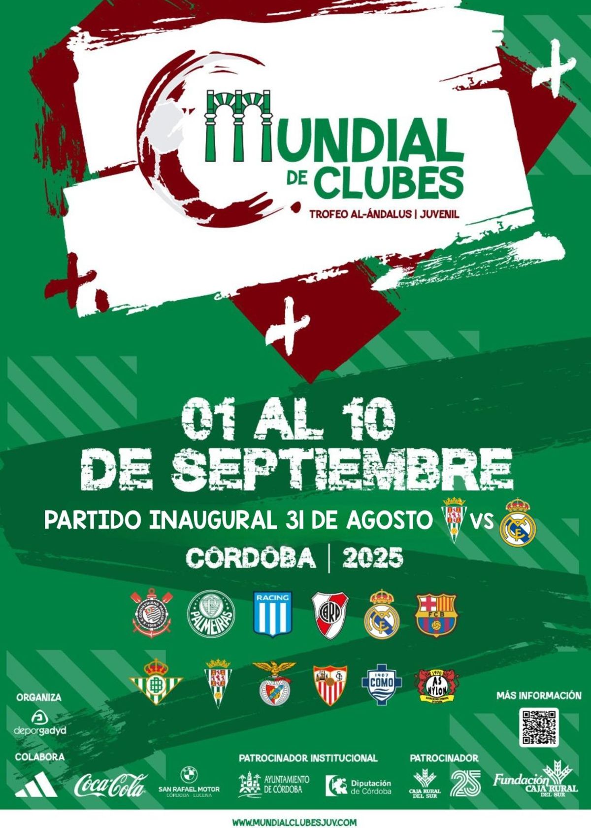 Cartel de los equipos participantes en el Torneo.
