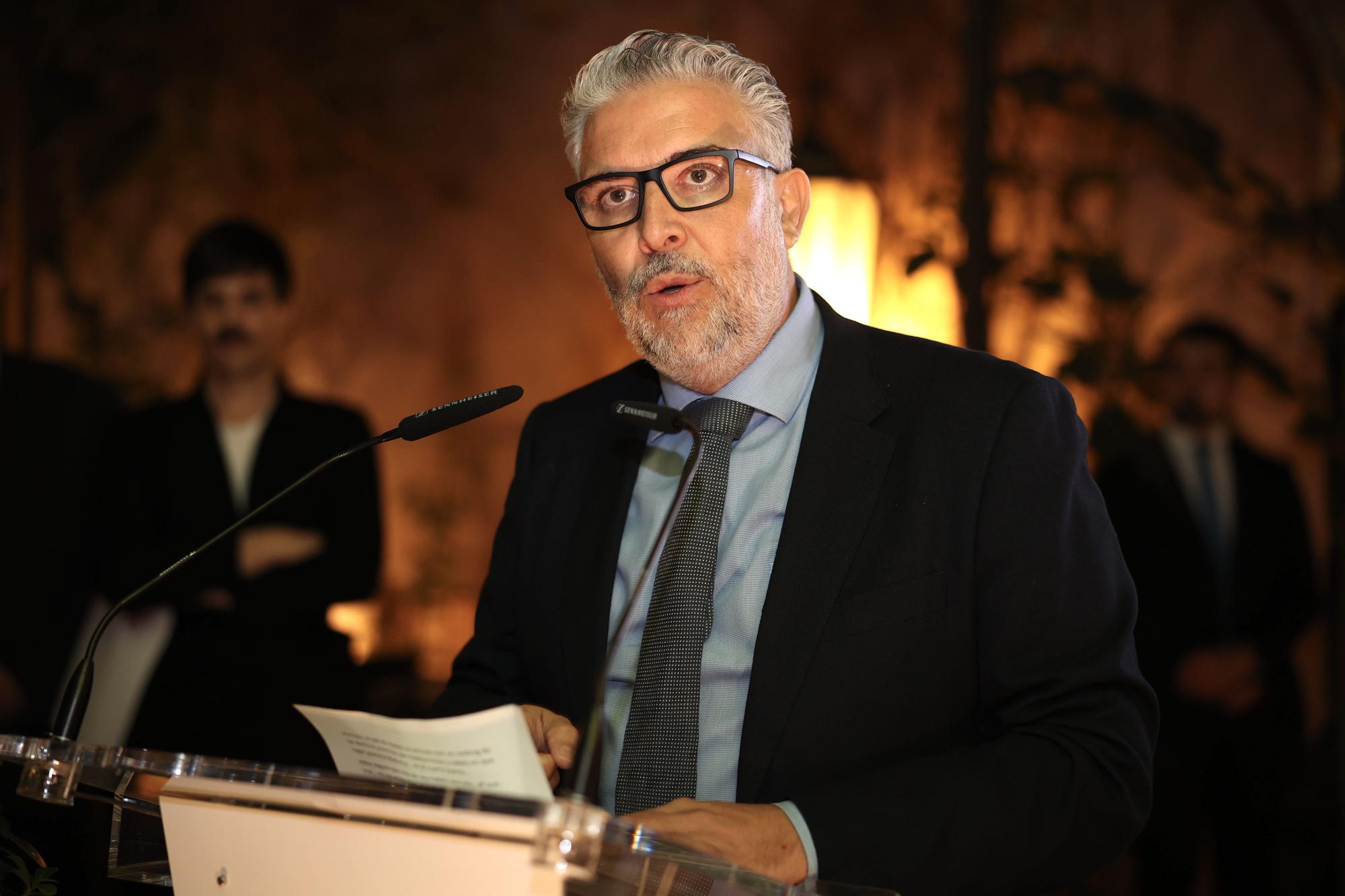 Jesús Cuartero, presidente de Essentially Mallorca, durante su discurso en la gala de premios.