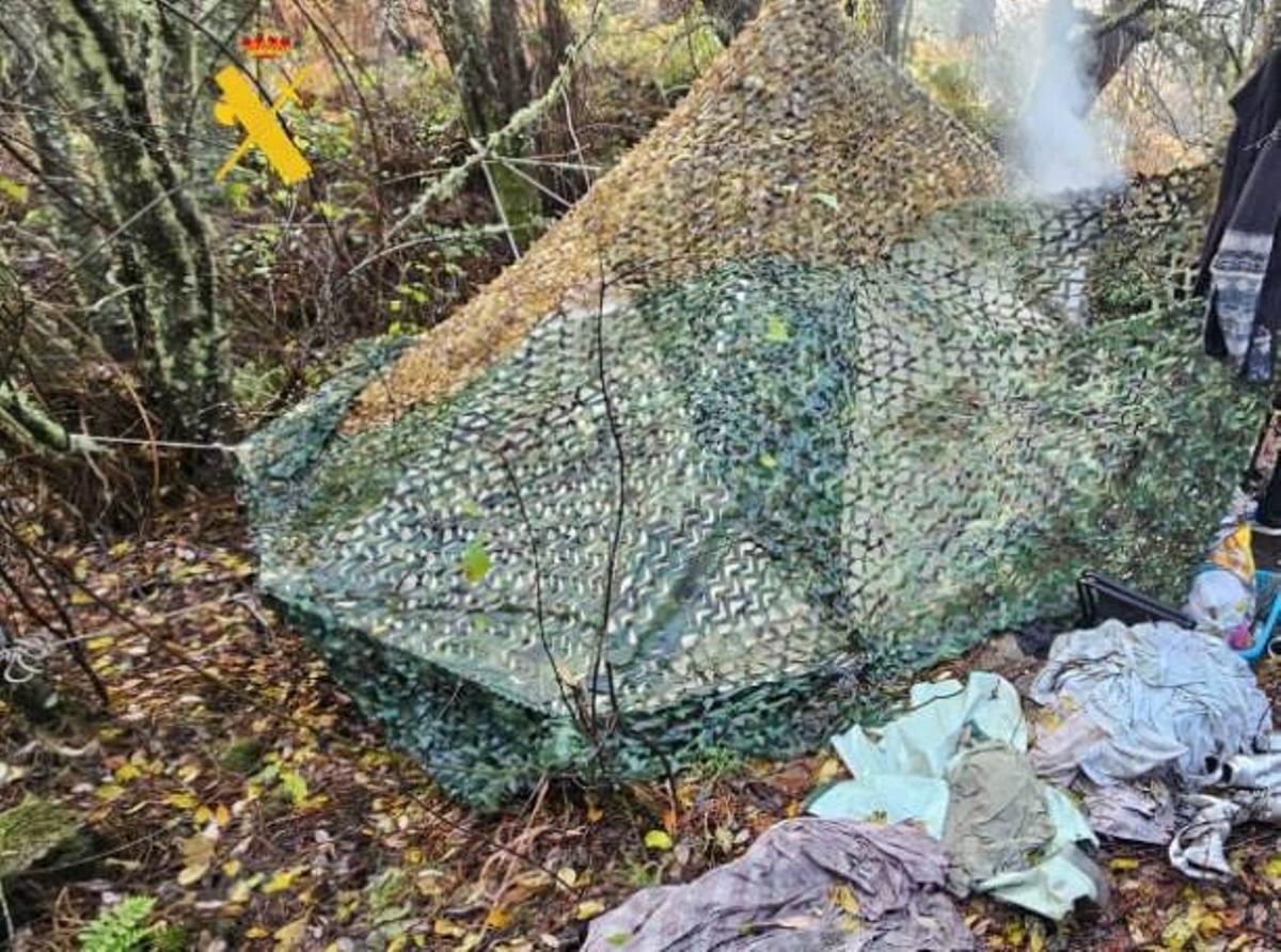 Tienda de campaña localizada