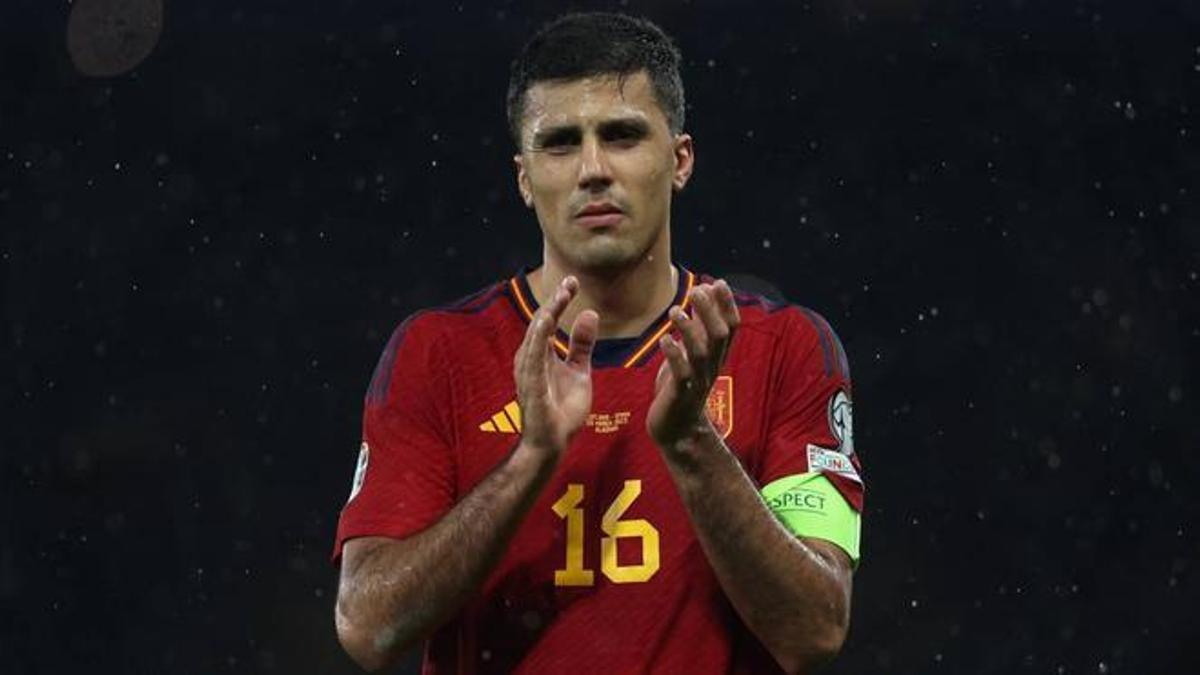 Rodri, tras la derrota de España en Glasgow.