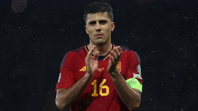 Rodri, tras la derrota de España en Glasgow.