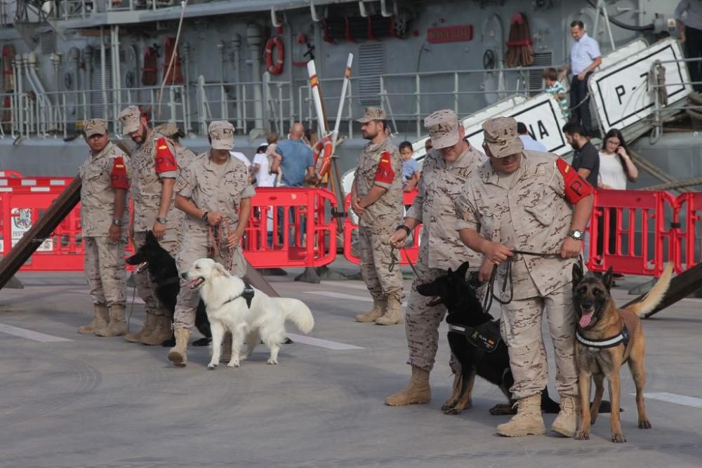 Puertas abiertas del buque Infanta Elena y exposiciones por el Día de las FF AA en Cartagena