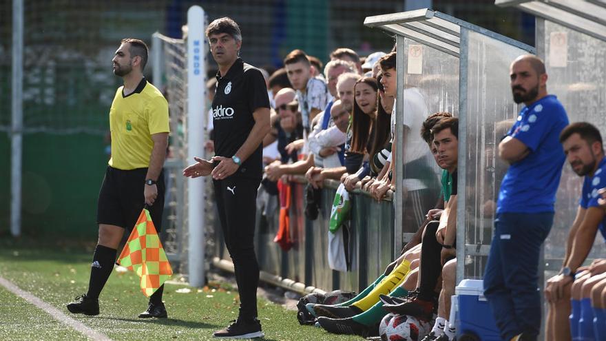 Pepe Aguilar, en un partido con el equipo juvenil del Racing. racing de santander