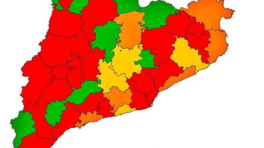 Risc mitjà-baix de rebrot a la regió central