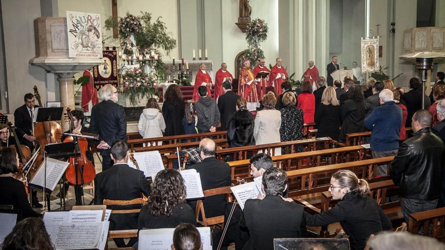 Alcoy celebra la festividad de San Mauro con una misa en la parroquia del patrón