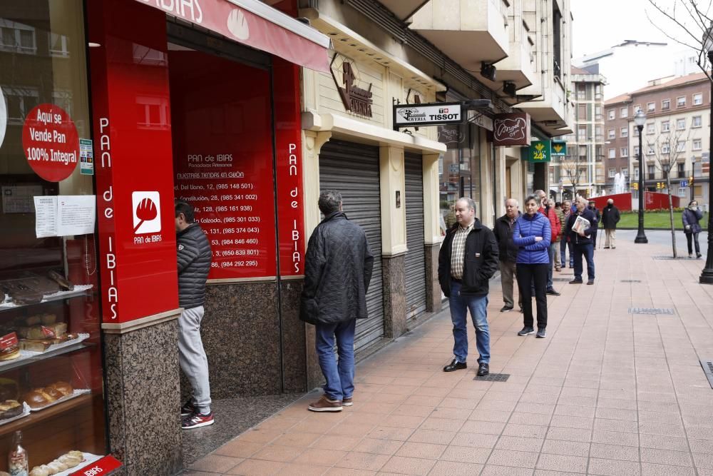 Primer dia cierre de Gijón por el coronavirus