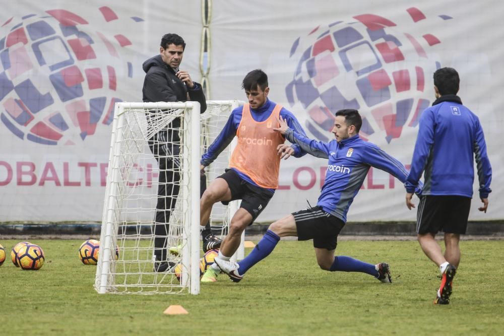 Entrenamiento del Real Oviedo.