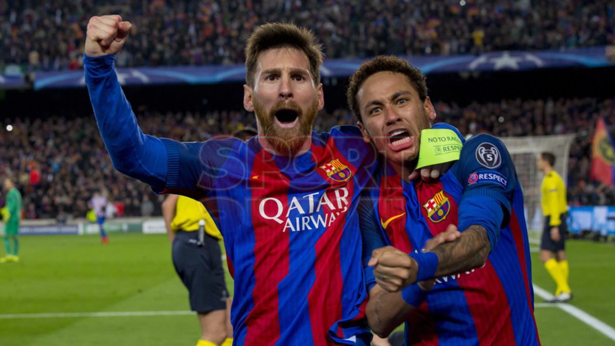 Messi y Neymar se volvieron locos con la remontada