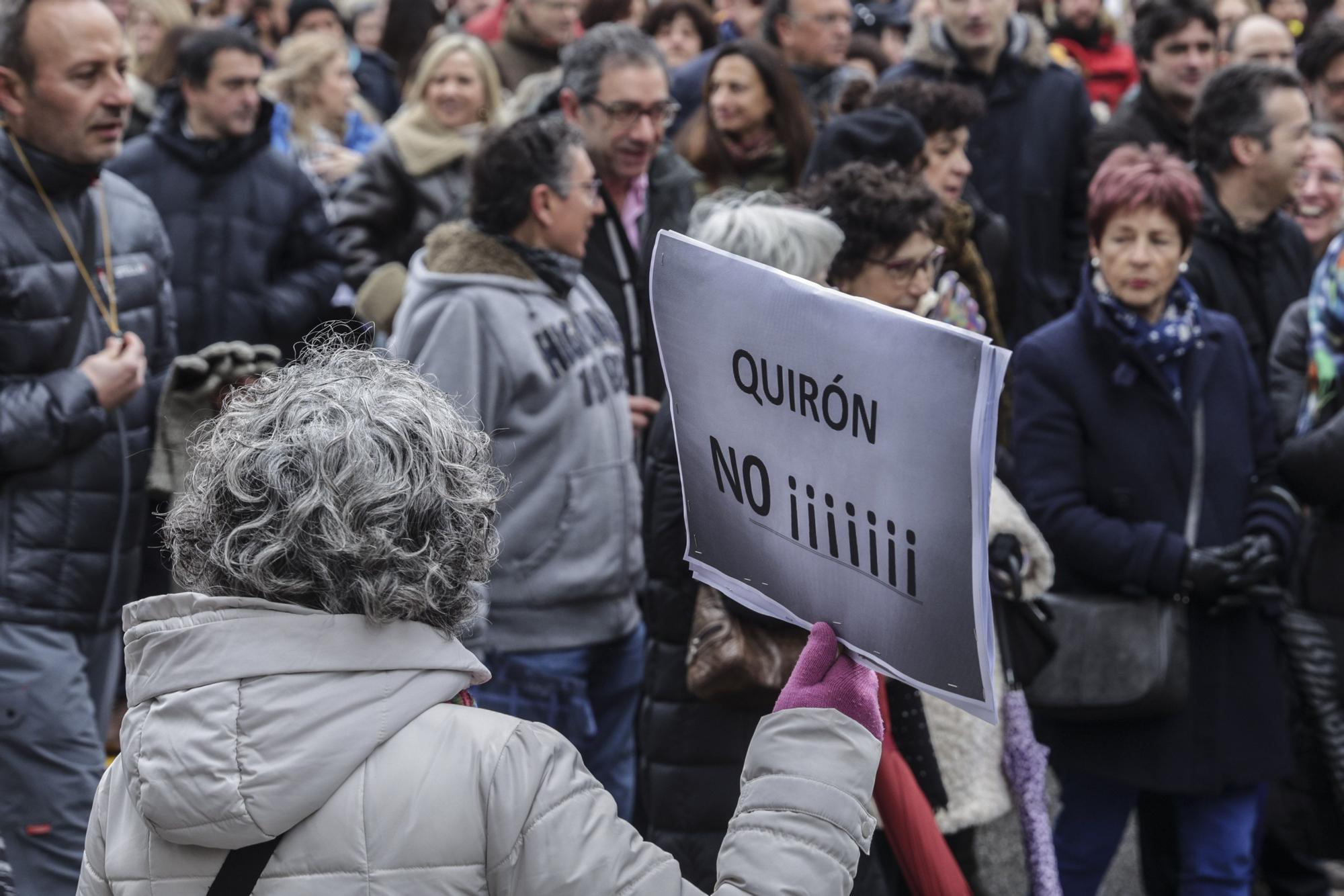 Manifestación de sanitarios en Oviedo