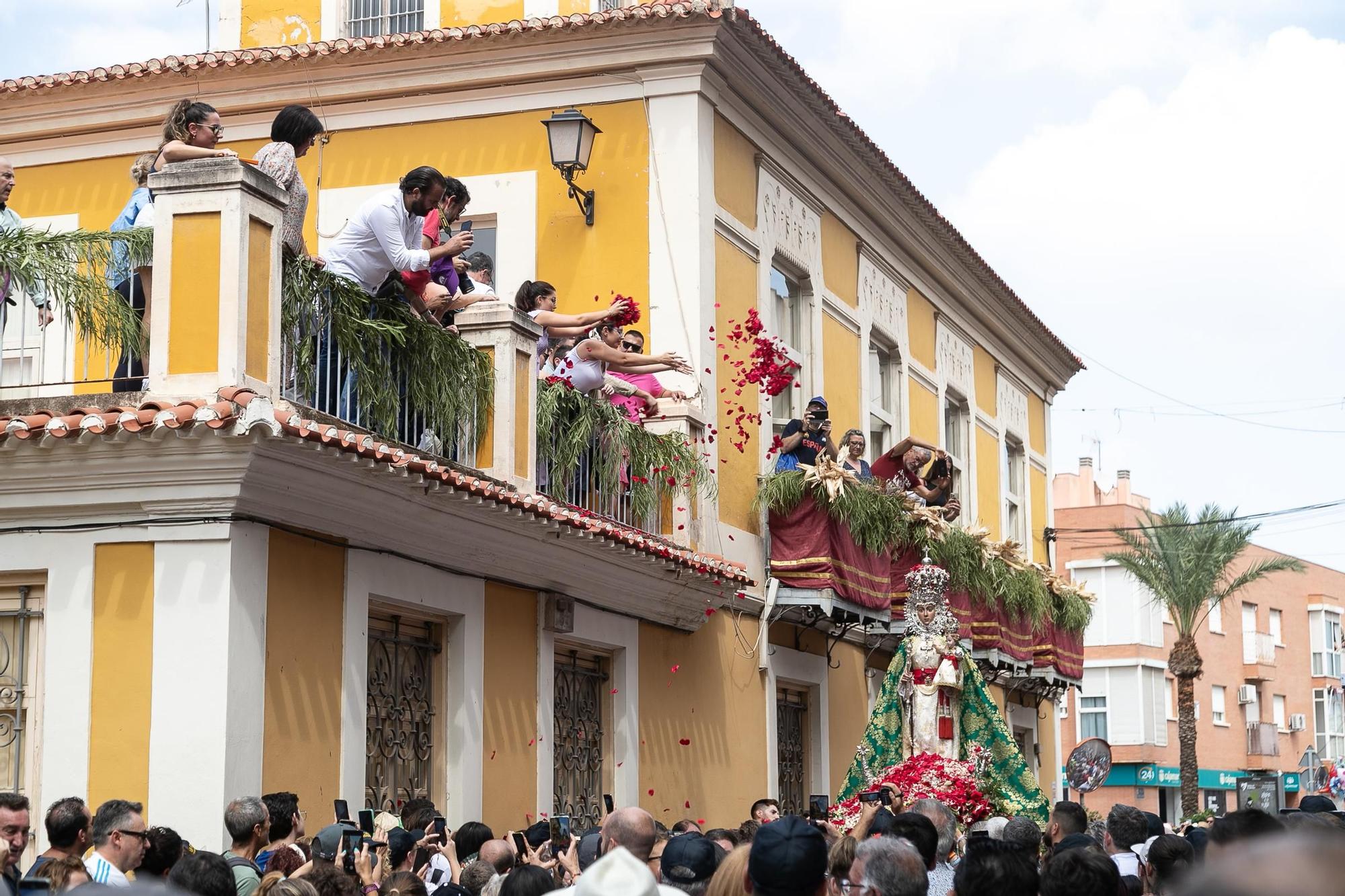 La llegada de la 'Morenica' a Algezares en imágenes