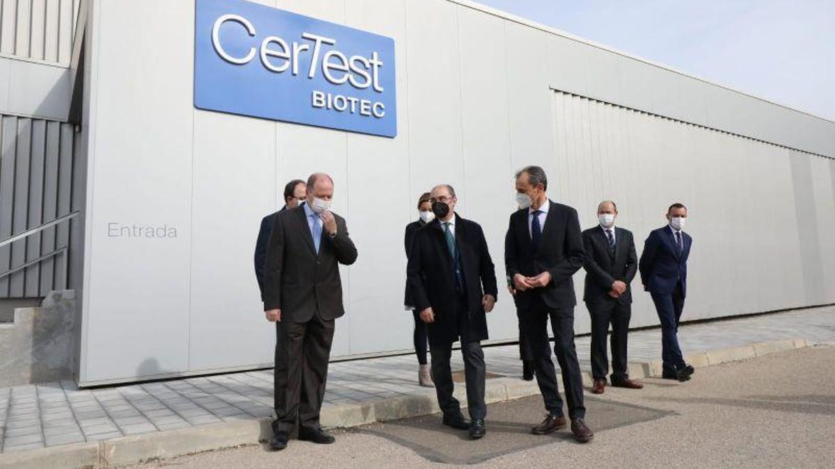 Lambán y Duque han visitado hoy las instalaciones de CerTest.