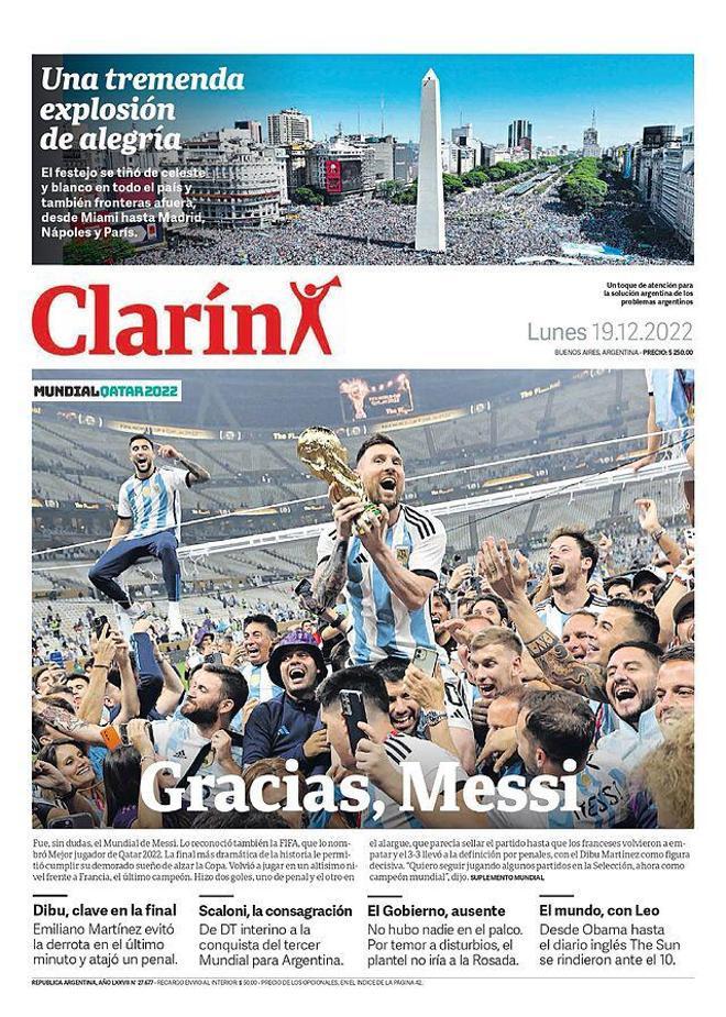 Para enmarcar: las portadas de todo el mundo se rinden a Messi